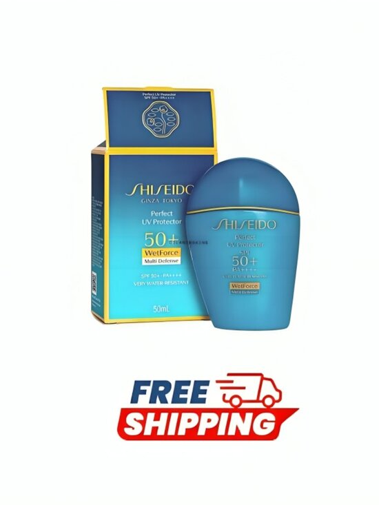 BRANDED Other - Shiseido The Perfect Protector SPF 50+ WetForce 50ml Multi-Defense Sunscreen NIB
